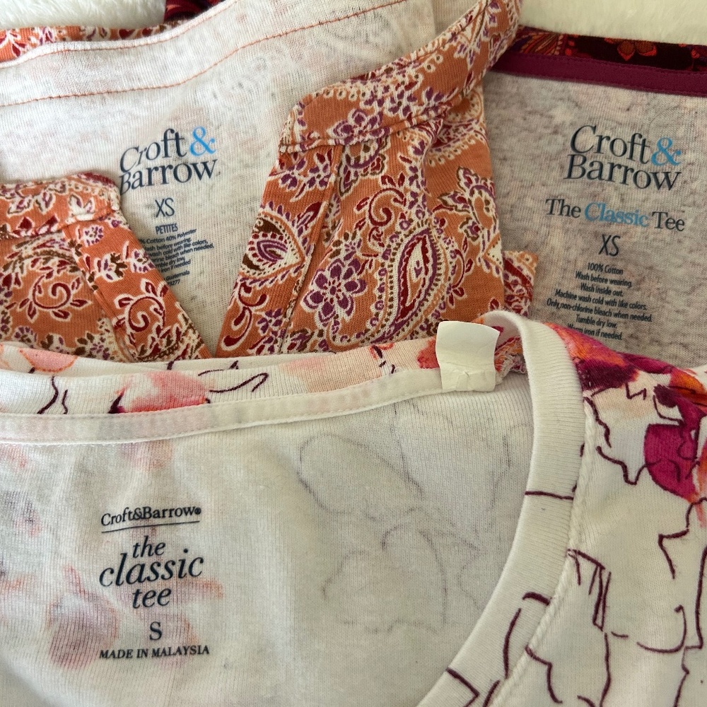 3 Croft & Barrow Shirts